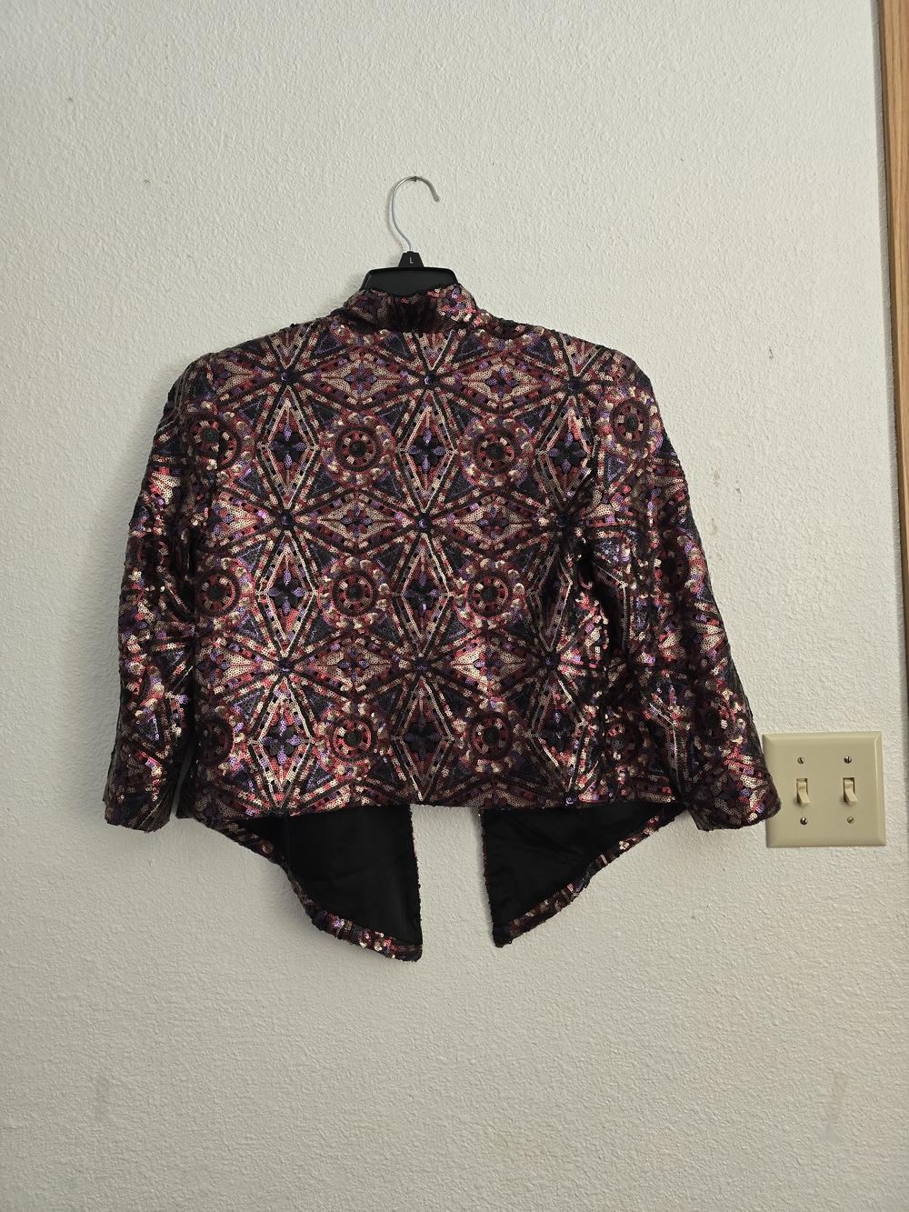 Alberto Makali Multi-Metallic Sequin Open-Front Blazer - Picture 7 of 11